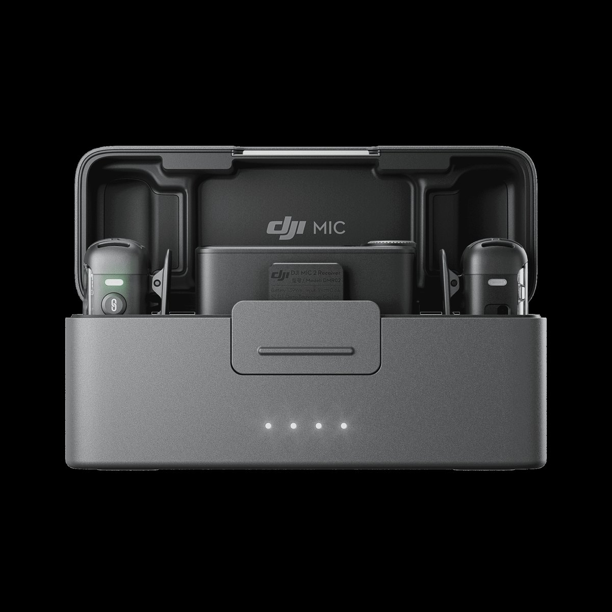 DJI Mic 2 transmitters and receiver with charging case